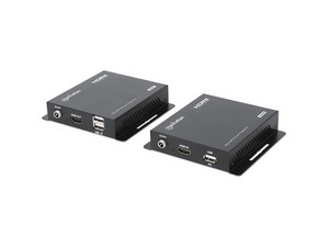 Extensor HDMI RJ-45 KVM Manhattan de 2 vías CAT6, 1080p, distancia de transmisión de hasta 120 metros.