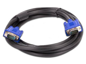 Cable de video Naceb de VGA (macho) a VGA (macho), 1.5m. color negro/azul.