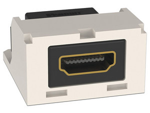 Módulo Acoplador HDMI 2.0 PANDUIT CMHDMIIW, Hembra a Hembra Tipo-A, Categoría 2, Mini-Com, Color Blanco Mate.