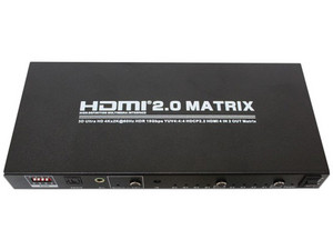 Video Splitter HDMI Redleaf HD-MS402N, 4 puertos de entrada y 2 de salida, 4K.