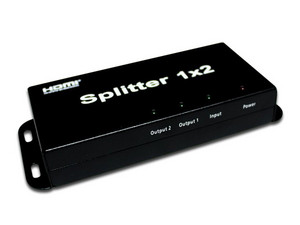 Video Splitter HDMI Redleaf de 3 puertos. Color Negro.