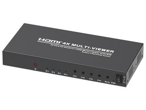 Switcher Redleaf RLM414K Multiviewer 4x1 con Entradas HDMI y Resolución 4K.