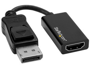 Adaptador de Vídeo StarTech DisplayPort (M) - HDMI 2.0 (H), 4K. Color Negro.