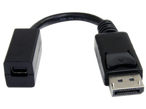 Cable adaptador DisplayPort Macho a Mini DisplayPort Hembra, 15cm.