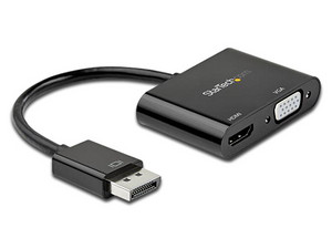 Cable convertidor StarTech DisplayPort a HDMI o VGA, Conector DisplayPort (M) a HDMI (H) o VGA (H).