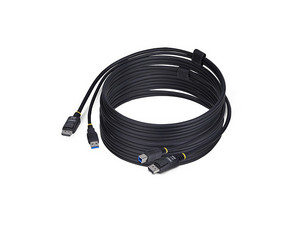 Cable KVM DisplayPort Y USB 3.0 StarTech, Longitud 3.0 m, Velocidad 5Gbps, Conector Displayport (M-M).