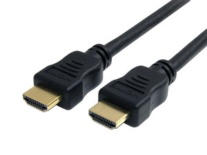 Cable HDMI 1.4 de alta velocidad con Ethernet (Macho-Macho) de 3m. Color Negro.