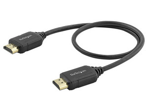 Cable de video HDMI 2.0 con Ethernet (Macho-Macho) de 50cm. Color negro.