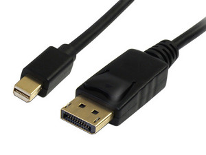 Cable adaptador de Mini DisplayPort 1.2 Macho a DP Macho, 91cm.