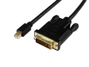 Cable de 91cm Adaptador Activo de Vídeo Externo Mini DisplayPort a DVI, 2560x1600, Negro