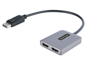 Hub StarTech MST14DP122HD de Displayport (M) a 2 HDMI (H). Color Gris.