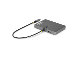 Adaptador de Video StarTech.com QUAD-USB-DP-ADAPT, USB Tipo C a 4 Puertos DisplayPort, 4K 60Hz (3840 x 2160), Color Gris.