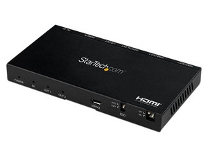 Multiplicador Splitter StarTech ST122HD20S HDMI 4K 60Hz de 2 Puertos. Con Escalador interno.