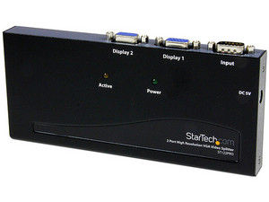 Duplicador de Video VGA StarTech ST122PRO de 2 Puertos de salida, 350 MHz, Resolución 2048×1536