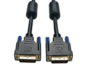 Cable DVI de Doble Enlace, Cable para Monitor TMDS Digital DVI (DVI-D M/M), 1.83 m.