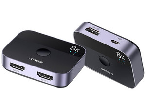 Switch Conmutador de Video HDMI de 2 Puertos, 8K 60HZ.