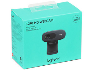 Cámara Web Logitech C270 HD Windows Negro