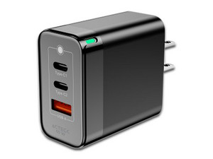 Cargador de pared Acteck Energon Prime CP65W Advanced Series AC-935579 de 65W. Color Negro.