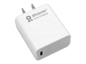 Cargador de pared BRobotix 6006610 de 20W con USB tipo C. Color Blanco.