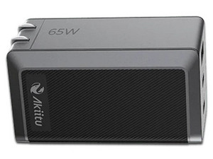 Cargador EZVIZ GaN III AK-PAG65PN-65W, 2 Puertos USB Tipo C, 1 Puerto USB Tipo A. Color Negro.