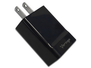 Cargador de pared Vorago AU-302BK de carga rápida con USB. Color Negro.