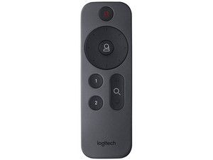 Mando a distancia Logitech 993-001896, RF inalámbrico, compatible con sistema de videoconferencia Logitech Rally, con botones de control.