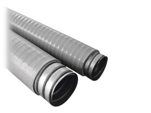 Tubo Flexible tipo Liquidtight de 1 1/2" (38 mm), Acero, incluye Forro PVC, Rollo de 30m.