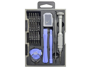 Kit de Herramientas de 24 piezas para reparación de teléfonos celulares y Laptops.