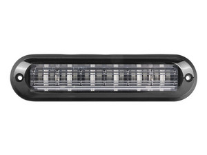 Luz Auxiliar Epcom Ultra Brillante para Exterior, de 6 LEDs, Color Rojo, con mica transparente y bisel negro, IP67.