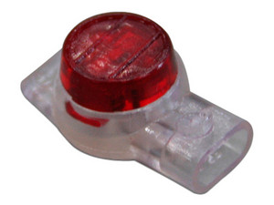 Paquete de 100 conectores UR Enson ENS-CUR167, Color Rojo.