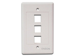 Tapa para caja ENSON, Montaje en Pared de 3 salidas.