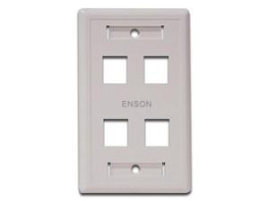 Tapa para caja ENSON, Montaje en Pared de 4 salidas.