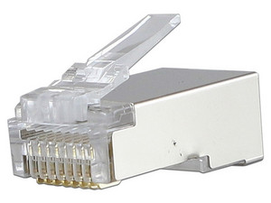 Paquete Enson de conectores RJ-45 blindados, CAT5e, 50 piezas.