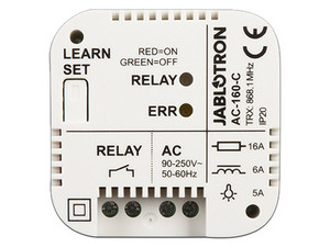 Relé de Alimentación Inalámbrico Jablotron AC-160-C, Multifunción, Grado de protección IP20.