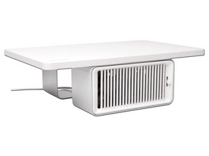 Soporte Kensington K55855WW para monitor de hasta 27" con ventilador incluido. Color Blanco.