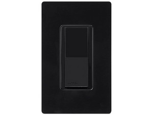 Apagador Lutron CA-1PS-BL-S de Un solo polo, Soporta hasta 15A. Color Negro.