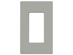 Placa de Pared LUTRON CW-1-GR, 1 espacio, Para Atenuador, Switch o Control Remoto. Color Gris.