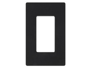 Placa de Pared LUTRON CW1-BL, 1 espacio, Para Atenuador, Apagador o Control Remoto. Color Negro.