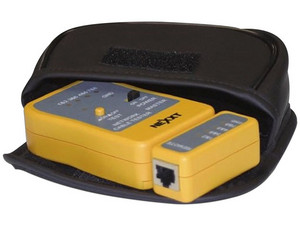 Tester probador de redes Nexxt Basic para RJ45, RJ11, RJ12.