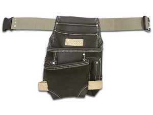 Estuche Portaherramientas URREA SYS-BN138 de Piel Aceitada con Cinturón de 10 Bolsillos.