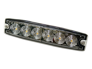 Luz de Advertencia Vehicular SIGNALPRO SPL6A de 6 LED, SAE Clase I, 12-24VCD.