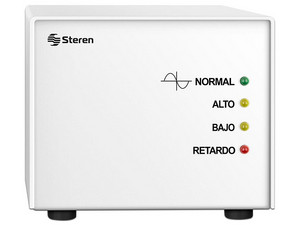 Compensador y Regulador de Voltaje Steren 920-200 de 2000W, 1 salida AC. Color Blanco