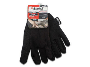 Guantes de Poliéster Santul con puntos de PVC, unitalla, color negro
