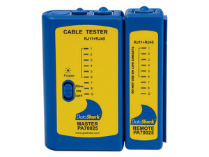Probador de Cables de Red Tempo PA70025, RJ-45, Color Azul y Amarillo.