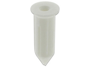 Taquete para fijar con clavo, resistente al impacto, caja con 100 piezas.