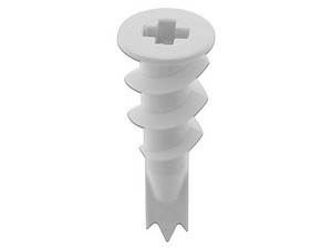 Taquete Tablaroca PerforaThor TPD Thorsman 1301-01100, Caja con 100 Piezas y Resistente al Impacto. Color Blanco.