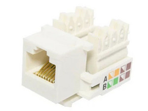 X-Case Jack categoría 5e, UTP, tipo Keystone, 10 Piezas, Color Blanco.
