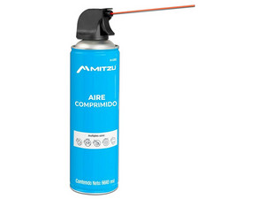 Aire Comprimido MITZU M-AIRE de 660ml, Ideal para Limpieza de Equipos Electrónicos y Componentes.