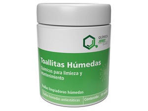 Toallas Húmedas Química Jerez Antiestática, 30 Piezas por Paquete.
