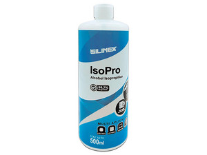 Alcohol Isopropílico Silimex, ISO PRO, 99.7%, presentación de 500 ml.